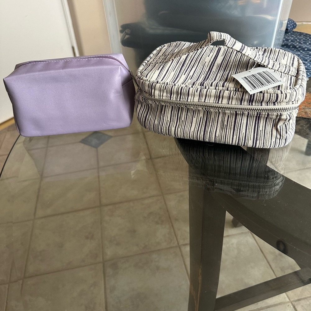 Two Nordstrom pouches NEW
